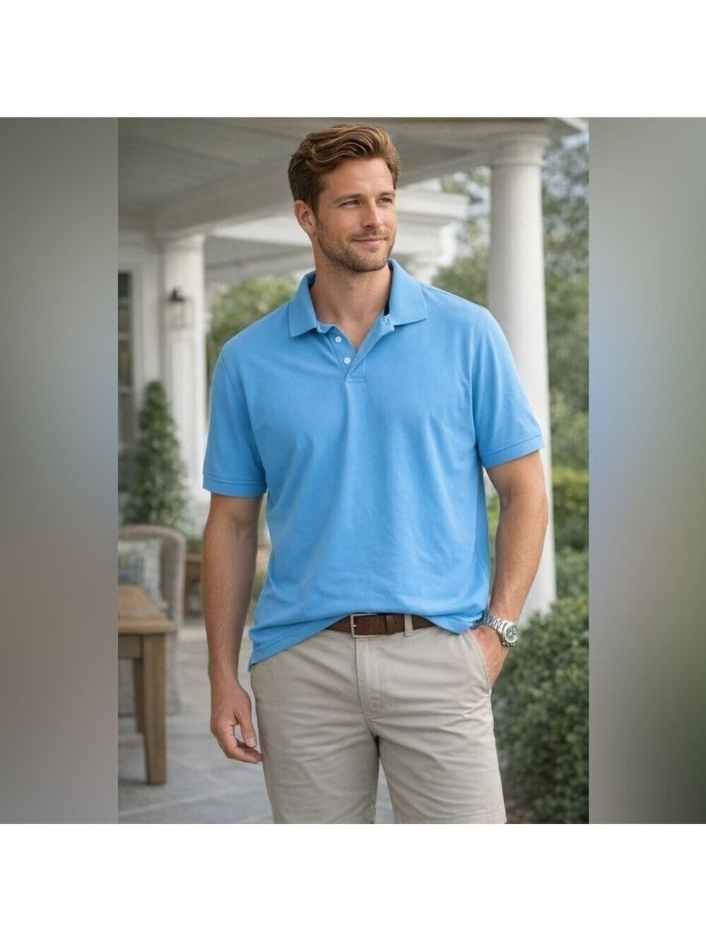 Croft & Barrow Sky Blue Polo Shirt